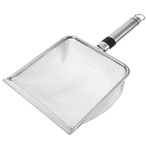 Stainless Steel Cat Litter Scoop with 2.8mm Mesh Large 28.5x14x6cm Sturdy Shovel for Clumping Litter and Pet Waste Cleaning