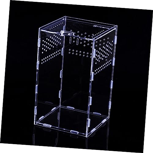 ORFOFE 1set Clear Terrariums for Reptiles High-Transparency Habitat Breeder Boxes Practical Display Cases for Pets Like Geckos and Snakes
