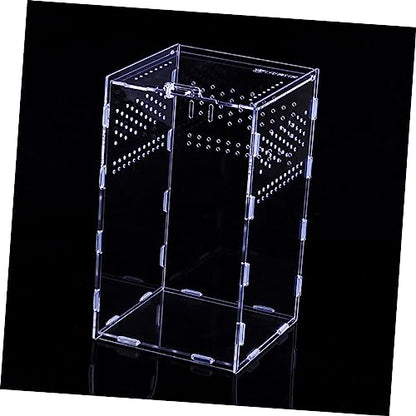 ORFOFE 1set Clear Terrariums for Reptiles High-Transparency Habitat Breeder Boxes Practical Display Cases for Pets Like Geckos and Snakes