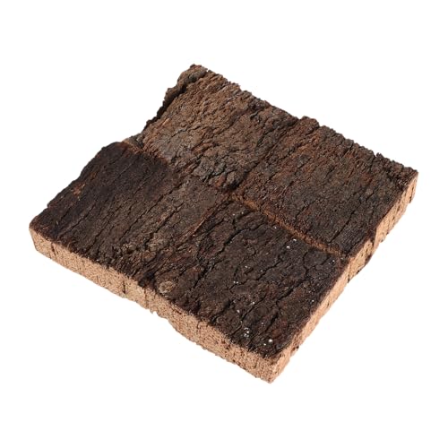 4pcs Cork Bark Sheets for Reptile Terrarium, Natural Cork Bark Backdrop, Reptile Climbing Mat Habitat Decor for Spider Lizard Turtle 2.36x2.36 - size: 6.00X6.00X2.00CM