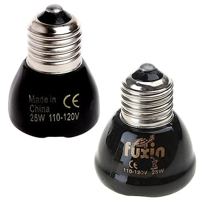 Heat Lamp Bulb No Light Ceramic Heat Emitter for Brooder Lambs Snake 25W/50W/75W/100W Ceramic Heating Bulb