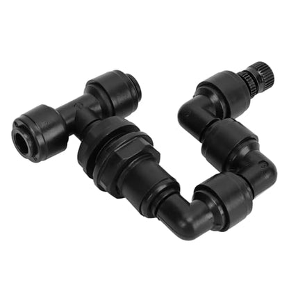 ReptilesTerrariumNozzle, 360 Adjustable Aquarium Mist Sprinkler for Rainforest Amphibians Plants, Generate Cold Fog, ABS Material, Suitable for Glass Containers of Geckos