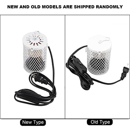 LOCADENCE100W Infrared Ceramic Emitter Heat Light Bulb, Hanging Hook Design Lamp Pet Reptile Brooder for Reptiles, Turtle, Snakes, Lizards, Frogs, Chicks (US Standard 110-120V 100W) - color: White