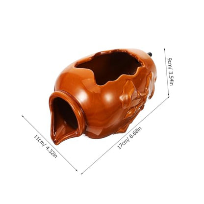 Fish Tank Waterfall Fountain Ceramic Hydroponic Vase Efficient Water Circulation for Garden and Outdoor Decor Tranquil Water Feature for Aquariums and Fish Tanks
