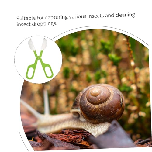 KESYOO Reptile Feeding Tool Scoop for Waste Cleanup and Feeding for Use Clamp Design for Safe Handling of Reptiles and