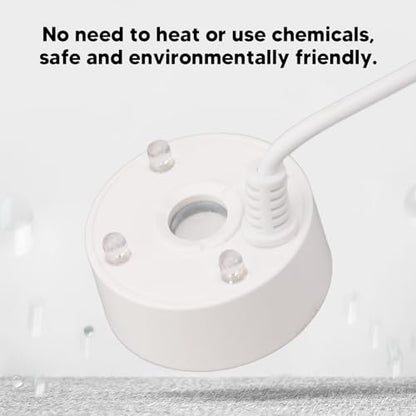 Usb Fogger With 4 Led Lights For And Fountains, Water Atomizer Humidifier (White) - color: White