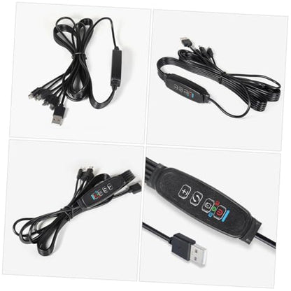 Holibanna Adjustable Brightness Plant Light Control Switch Kit with USB Timer Remote for Indoor Plants Seedling Succulent Hydroponic LED Grow Light Strip