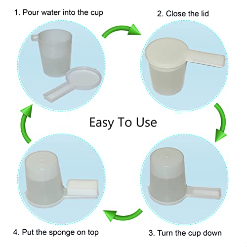 Auto Cricket Feeder & Keeper - Tube & Cup Feeding, Water Bottle & Crystals for Breeding