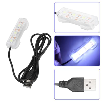 LED Aquarium Light, Submersible Fish Tank Lighting bar Stick USB Underwater Ultra Bright Beads Full Spectrum Hidden Small Lamp for Decorations Desktop Daily Freshwater Plants Indoor Water Garden