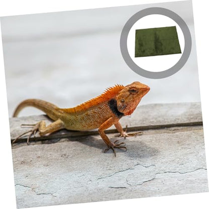 Reptile Carpet Mat for Tortoise Lizards and Snakes Washable and Reusable Terrarium Bedding Moisture-Resistant Pet Cage Liner for Climbing Pets Comfortable Habitat Ground Cover