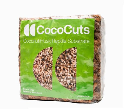 Coconut Husk Reptile Substrate, 10 lb. block, Brown