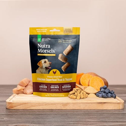 ULTIMATE PET NUTRITION Nutra Morsels, Superfood Treat & Food Topper (Chicken)