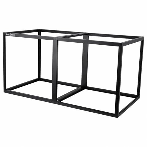 Enclosure Stand 48x24inch for Off-Floor Placement and Stunning Display-Elevate Your Reptile's Home 24 inches Height(Black) - color: Black, size: L-48''-Stand only