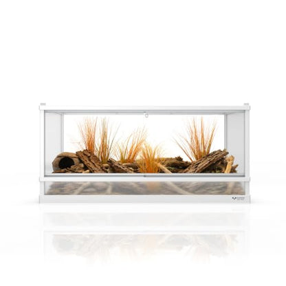 70 Gallon Reptile Tank, Reptile Enclosure for Easy Maintenance, Top Screen Ventilation & Glass Sliding Door 38''x24''x18'' - size: 38x24x18'' 70 Gallon