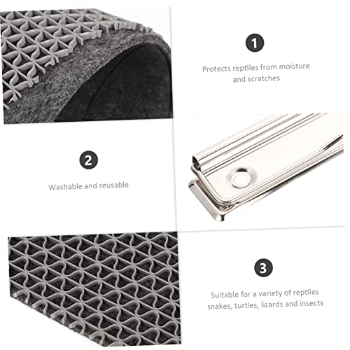 Milisten Reptile Terrarium Liner Reptile Substrate Liner Non Adhesive Mats Lizard Carpet Mat Polyester Supply
