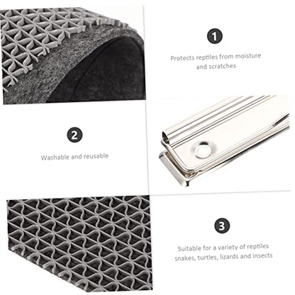 Milisten Reptile Terrarium Liner Reptile Substrate Liner Non Adhesive Mats Lizard Carpet Mat Polyester Supply