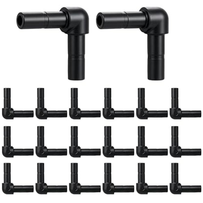 20 Pack 1/4" Push to Connect Fittings Elbow Connectors,Reptile Mister System Fittings,Reptile Mister Fittings for Aquarium,Vivarium,Irrigation System - size: 20 Pack 1/4" Elbow-B