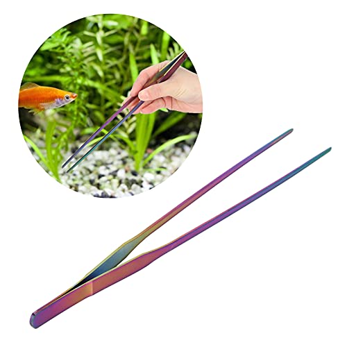 Yinhing Aquarium Tweezers, Long Tweezers Planted Tongs Feeding Tools 27cm Stainless Steel Long Tweezer Feeding Tongs for Aquatic Plants, Reptile, Snakes, Lizards, Feeder (#1) - size: #1, style: #1