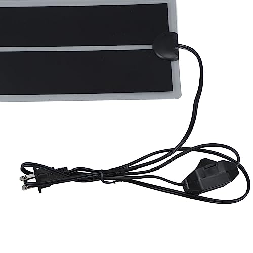 Fdit Reptile Terrarium Heat Pad, Adjustable Temperature Under Tank Heater for Snake Lizard, Watertight PET Heating Mat for Pet Warmth and Comfort (7W) - size: 7W