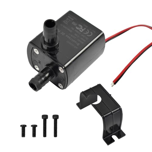 CONQUERALL 24V DC Outdoor Fountain Pump 58GPH 7.5ft 3.8W for Small Fish Tank - color: 24v 3.8w 220l/H 2.3m Head Dual Wire, size: 1PC