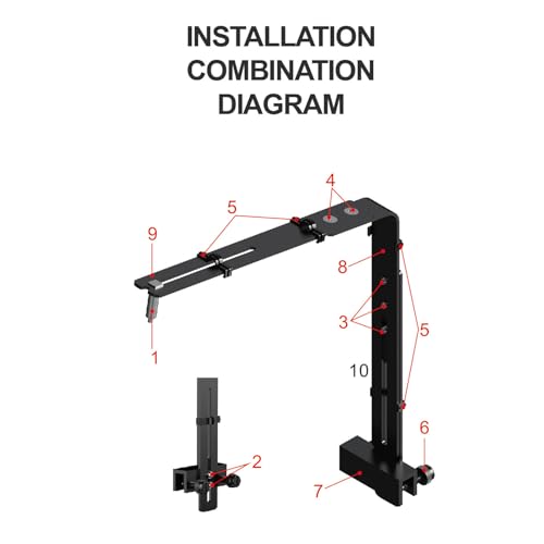 Aquarium Light Riser, Adjustable Professional Aquarium Light Stand, Aluminum Alloy Aquarium Light Holder, Aquarium Lamp Bracket, Fish Tank Lighting Holder for Aquarium LED Light - color: Black