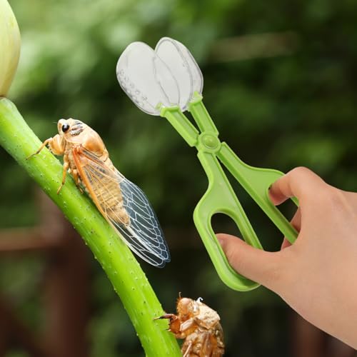 GANAZONO Reptile Feeding Clamp Reptile Tank Tool Aquarium Grabber Tool for Cage Maintenance Multi-Functional Catcher and Poop Scoop for Pet Supplies