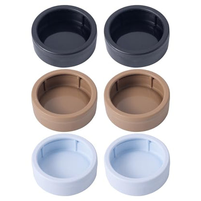 COMSUN 3 Pack Anti-Escape Reptile Food Dish Bowls, Plastic Worm Water Dish, Mealworm Feeder Cups for Small Gecko, Lizards, Bearded Dragon, Chameleon 2.83" W x 2.83" D x 0.98" H, 3 Colors