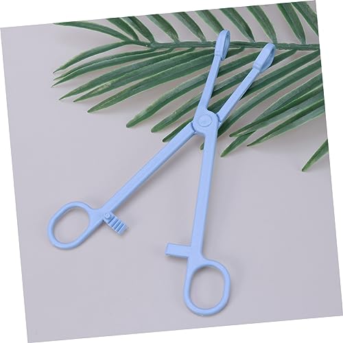 WOONEKY 1pc Plastic Pet Cleaning Grabber Clamp for Reptiles Lizards Birds Material Easy to Use Scissors Design for Safe Waste Removal and