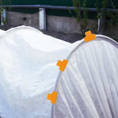 30pcs Greenhouse Clips Sunshade Net Fixing Clamps 11mm Plastic Cover Clips for Garden Hoops Tarp Awning Clamp Suitable for Greenhouse Hoops Grow Tunnel