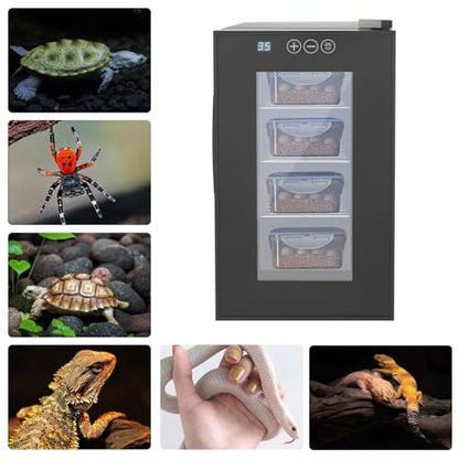 Reptile Incubator 23L Scientific Lab Incubator Digital Incubator Cooling and Heating 50-104°F Constant Temperature Egg Incubator 110V 55W Work for Small Reptiles