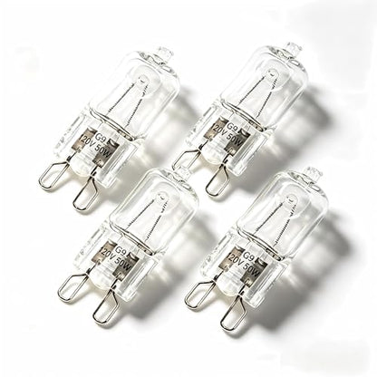 4 Pack Reptile Terrarium HeatLamps Mini Halogen Bulb, G9 50 Watts, Mini Halogen Bulb for Bearded Dragon Gecko Turtle Lizard - color: 4 Pack