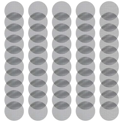 50Pcs Flower Pot Hole Mesh Pad Drainage Hole Bonsai Mesh Drainage Screens Pot Bonsai Bottom Grid Mat Gray Circular 1 One Size