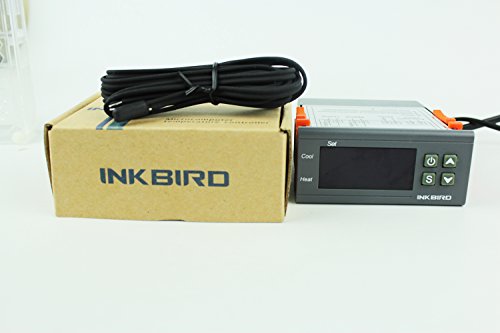 Inkbird All-Purpose Digital Temperature Controller Fahrenheit &Centigrade Thermostat w Sensor 2 Relays (ITC-1000)