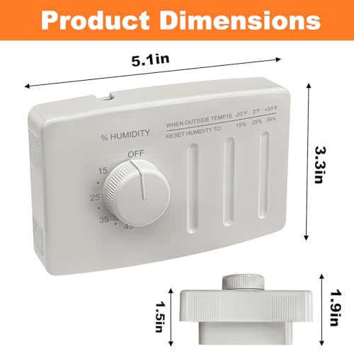4655 Manual Whole House Humidifiers/Wall Mounted Humidifier Control Humidistat For AprilAire Manual Humidifier Whole House,24VAC