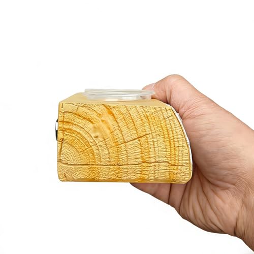 Gecko Feeding Ledge - Magnetic Food Dish, Feeder Ledge with 10 Feeding Cups, Reptile Water Bowls, Frogs Centipede for Small Animal, Terrarium Habitat Accessory for Pets Crabs Turtle Spider