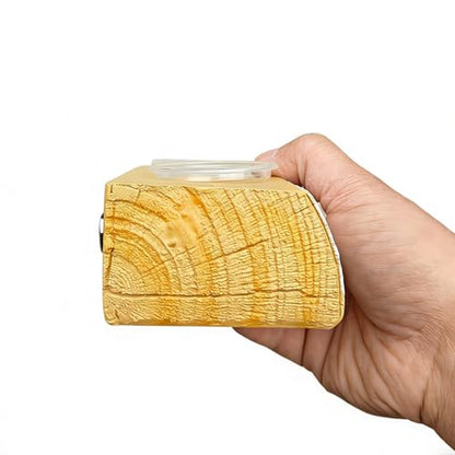 Gecko Feeding Ledge - Magnetic Food Dish, Feeder Ledge with 10 Feeding Cups, Reptile Water Bowls, Frogs Centipede for Small Animal, Terrarium Habitat Accessory for Pets Crabs Turtle Spider