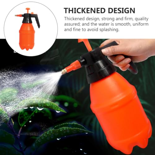 Beavorty 1.5l Orange Plastic Air Pressure Watering Sprayer with Thickened Design and Fine Water Flow for Garden and Plant Misting Random Color