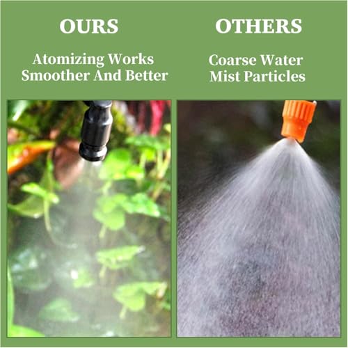 AYNEFY Reptile Fogger Mist Sprinklers,360°Adjustable Misting Nozzles Reptile Mister Nozzles Amphibians Cooling Misting Nozzles for Terrarium Rainforest Plants