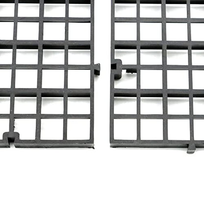 Aquarium Fish Tank Bottom Isolation 4 Pcs, Plastic Egg Crate Grid Divider Tray Egg (L 4pcs Black) - size: L 4pcs Black