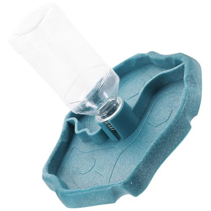 FOMIYES Automatic Reptile Water Feeder Aquatic Turtle Bowl Lake Blue Reservoir for Lizards and Tortoises Pet Feeding Accessory for Terrariums and Reptile Tanks