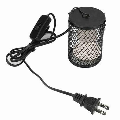 Yctze 100W Infrared Ceramic Emitter Heat Light Lamp for Pet Reptiles, Ideal Chicken Coop Heater (US Standard 110-120V 100W) - color: Black
