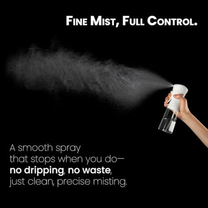 Mistifi Continuous Ultra Fine Mist Spray Bottle (200ml 1Pcs, Transparent bottle) - color: Transparent bottle, style: 200ml