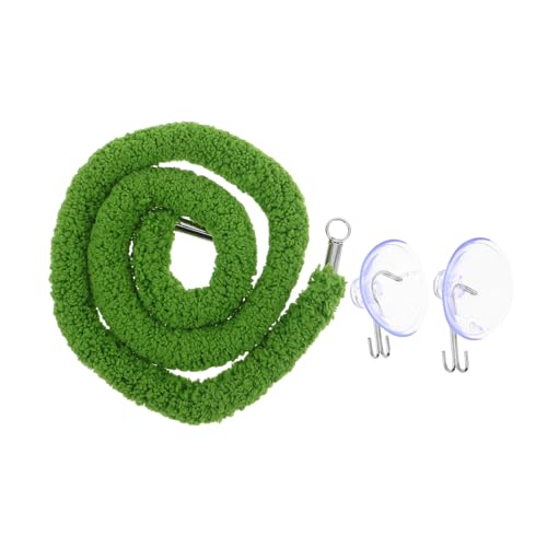Reptile Vine for Terrarium Tank - Climbing Rope Swing for Snakes & Lizards - Bendable Artificial Vine Moss Rope Lizard Climbing - Jungle Scenery Reptile Enclosures
