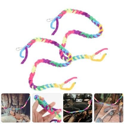 POPETPOP 2pcs Crab Climbing Vine Toy for Reptiles Cotton Rope Terrarium Accessory for Crabs Lizards Geckos and Snakes Easy to Use Climbing Structure