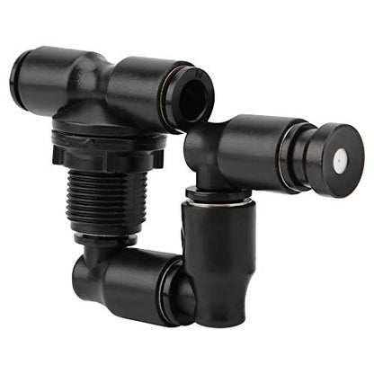 Reptiles Fogger Mist Sprinkler, 360°Adjustable Double Head Reptiles Fogger Mist Sprinkler for Rainforest Amphibians Plants Flowers
