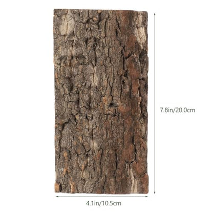 HOMSFOU Cork Tile Terrarium Background 4Pcs Reptile Bark Backdrop Decor 3D Bearded Dragon Tank Climbing Mat Carpet Decoration for Spider Gecko Lizard Bearded Dragon