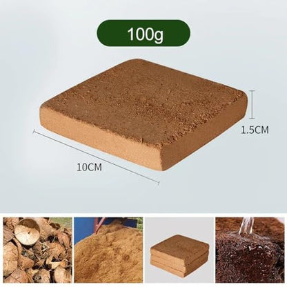 2026 NEW Premium Coco Coir Brick High Nutrient Compressed Coconut Soil Organic Low EC & PH Balanced Potting Soil for All Plants Gardening Hydroponics and Reptile Substrate