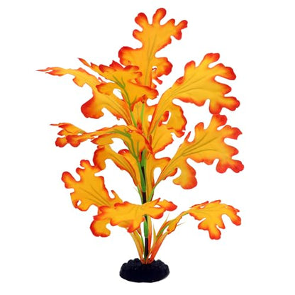 2-Pack 12 Inch Aquarium Silk Aquarium Plants, Artificial Plastic Plant | For Small Tank, Goldfish, Fish Hides (Yellow, 12 Inch) - color: Yellow