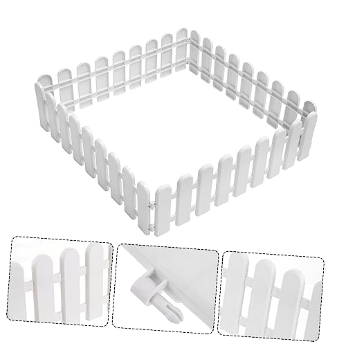 Tortoise Enclosure Outdoor 4 Pcs Pet Fences for Safe Pet Playpen Easy Install Plastic Fence Panels for Outdoor Tortoise Breeding 20.07 X 6.49 X 0.39 in