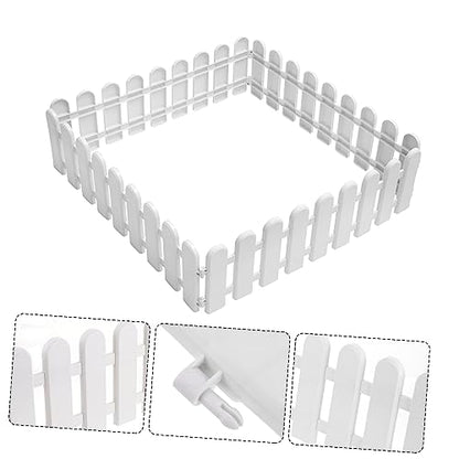Tortoise Enclosure Outdoor 4 Pcs Pet Fences for Safe Pet Playpen Easy Install Plastic Fence Panels for Outdoor Tortoise Breeding 20.07 X 6.49 X 0.39 in